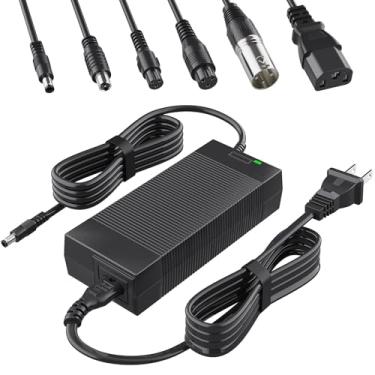 Imagem de Qoovi - Carregador elétrico de 54,6 V com conectores 7 em 1 para bateria de lítio de 48 V, carregador de bicicleta elétrica para máquina de barbear, Gotrax, Jetson, Voyage, Ninebot, Segway, Swagtron