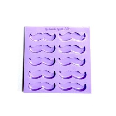 Imagem de F1376 molde de silicone balas/pingentes/apliques dia dos pais bigode c