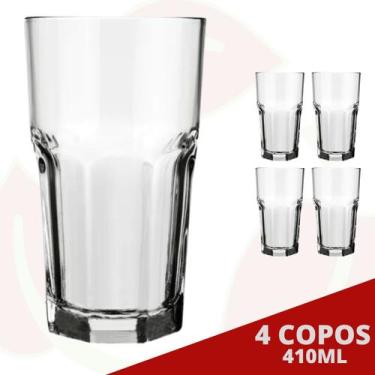 Imagem de 4 Copos Bristol 410ML Nadir Long Drink Cappuccino Bebidas - NADIR FIGU