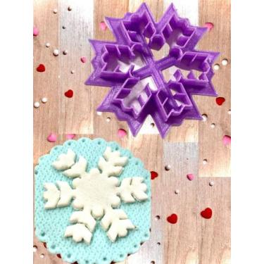 Imagem de C14 cortador Floco de neve confeitaria pasta americana - confeitaria d