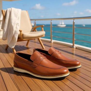 Imagem de Sapato Oxford Loafer Masculino em Couro Legítimo - Giolo, 42