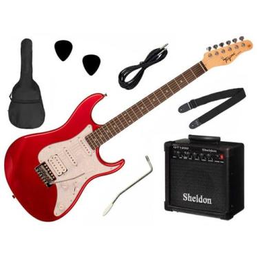 Imagem de Kit Guitarra Tagima TG-520 Woodstock Stratocaster + Amp Sheldon GT1200