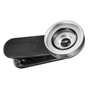 Imagem de KiBcsLic Microscópio com lente macro para celular, câmera universal, versátil, compacta, ampliação de 10x, 30-150 mm, lente para câmera de celular