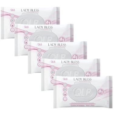 Imagem de Genérico, Toalha De Limpeza Demaquilante Kit 5 Pacotes Lady Bless Lenço Umedecido Removedor de Maquiagem