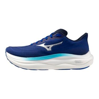 Imagem de Mizuno Tênis de corrida masculino Wave Sky 9, Deep Abyss-prata, 43