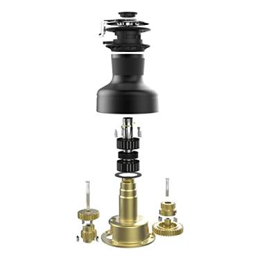 Imagem de Tambor de liga anodizada cinza alumínio guincho tamanho 40 2 velocidades para barcos à vela