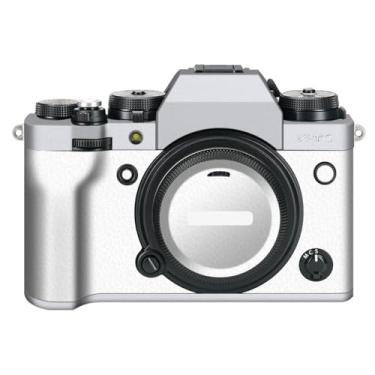 Imagem de X-T4 Adesivo de capa de câmera para FujiFilm X-T4 protetor de câmera película protetora anti-arranhões decoração XT4 (transparente + couro branco)
