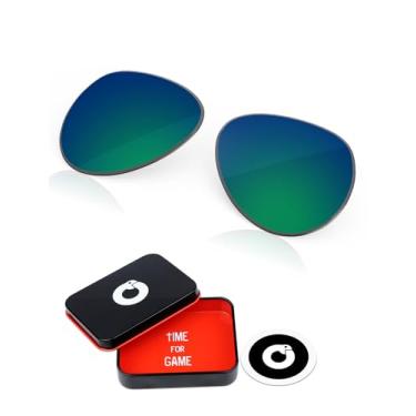 Imagem de OWORK Lentes de reposição de policarbonato de 1,8 mm para óculos de sol Oakley Caveat OO4054 60 mm - Verde esmeralda