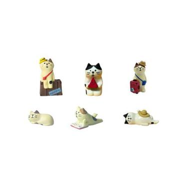 Imagem de Conjunto de estatuetas de resina para gatos Liiusgelad Whimsical Decor