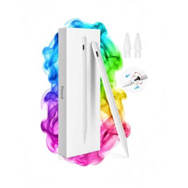 Imagem de Caneta touch iPad Air, Pro, Mini. Com Rejeição de Palma, sensor de Inclinação, 1.0mm, Pencil compatível todas gerações 11ª, 10ª, 9ª, 8ª, 7ª, 6ª