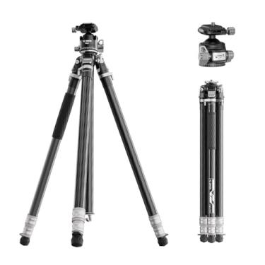 Imagem de YC Onion Tako T23 Carbon Fiber Tripod with BC44 Ball Head I 10kg Load I One-Flip Quick Release I 1825mm Max Height I Dust-Proof Joints for Low-Angle/Macro Photography