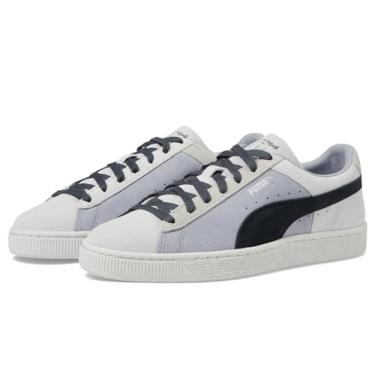 Imagem de PUMA Suede JR Classic Kids Tênis (criança pequena/criança grande), Névoa prata/preto PUMA, 45