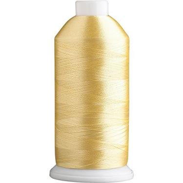 Imagem de Linha de bordado de poliéster Super B, carretel grande 40wt 5000m, 175 cores populares, 100% poliéster - amarelo Mimosa 601