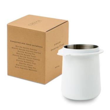 Imagem de Crema Coffee Products Copo dosador de 54 mm | Compatível com Breville Portafilters etc | Durável 100% aço inoxidável | Aba embutida para facilitar a transferência | Design elegante e sem bagunça |
