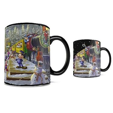 Imagem de Morphing Mugs Disney – Mickey e Minnie Mouse – Christmas Candy Cane Express – Uma caneca de 473 ml sensível ao calor – Imagem completa revelada quando líquido quente é adicionado