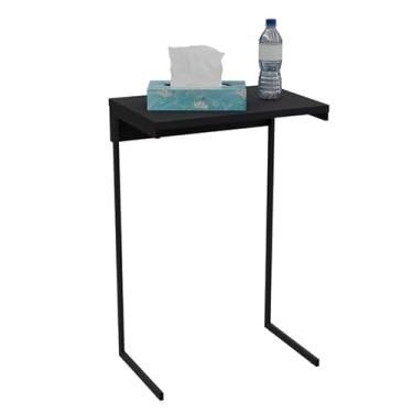 Imagem de Mesa Lateral, Mesinha de Canto para Sala, Mesa de Apoio Lateral Encaixe Sofa Mesinha Auxiliar Sala, 45x30×68.8cm