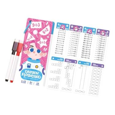 Imagem de oshhni Cartões de matemática para crianças, cartões de matemática, materiais para professores, brinquedos educativos portáteis para ensino doméstico, Divisão