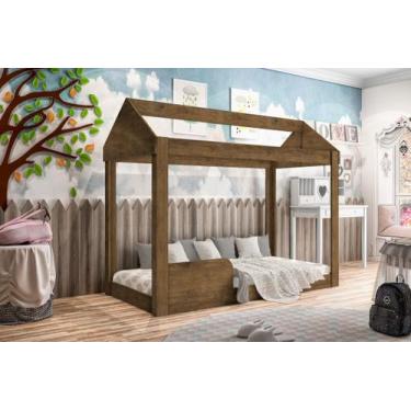 Imagem de Cama Infantil Montessoriana Crystal - Moveis House, Marrom