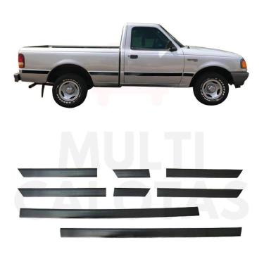 Imagem de Friso Lateral Borrachão Ranger Até 1999 Cabine Simples 8 Pçs