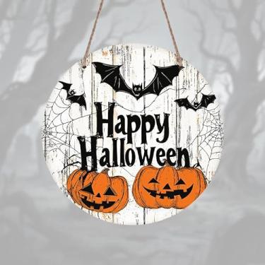 Imagem de 1 peça de decoração de parede de alumínio para Halloween, 20 x 20 cm, adequada para cozinha, banheiro, jardim, decoração de casa de fazenda, presente ideal para aniversário, Natal, Halloween e Ano