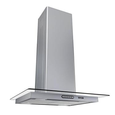 Imagem de Coifa Ilha 60cm Vidro Reto Fogatti Inox 110V