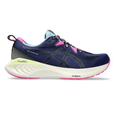 Imagem de Tênis Asics Gel-Cumulus 25 TR Feminino - Azul+Rosa