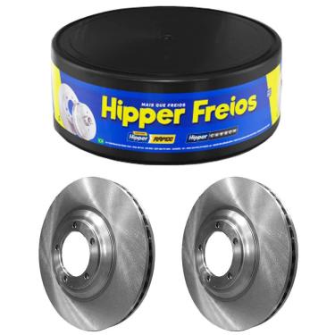 Imagem de Par Disco Freio Hyundai H100 95 A 2004 Dianteiro Ventilado