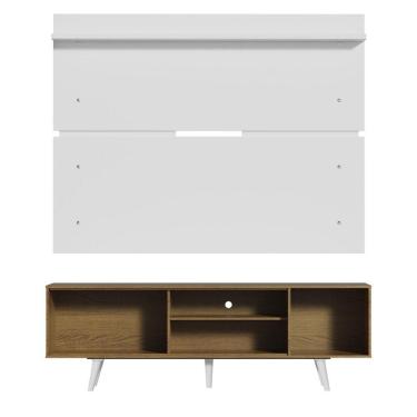 Imagem de Rack Madesa Dubai e Painel para Tv até 65 Polegadas com Pés