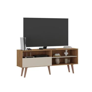 Imagem de Rack Atacama Sala Para Tv Até 65 Polegadas Canelato/natura Brilho