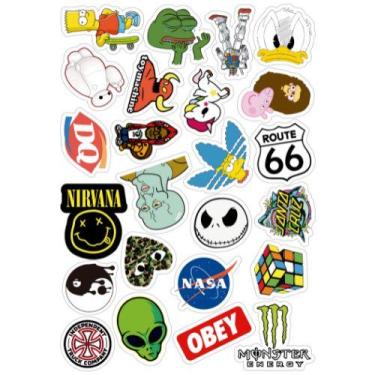 Imagem de 50 Pcs Dos Desenhos Animados Moda À Prova D 'Água Adesivo - A- 002 - A
