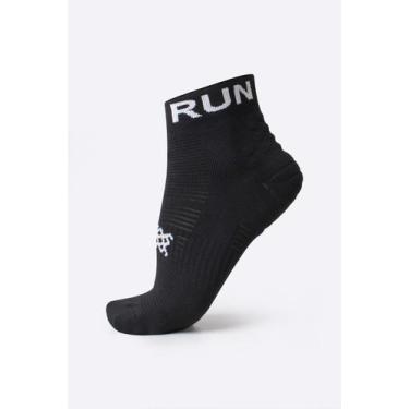 Imagem de Meia Curta para Corrida HUPI - Running Pro Run Preto, Preto