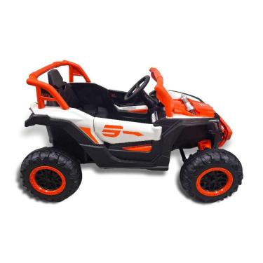 Imagem de Quadriciclo Utv Carro Elétrico Bang Toys Infantil 12v R3 Com Controle Remoto Laranja