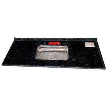 Imagem de Pia De Granito Verde Ubatuba 1,2 Metro - La Pia Granito Verde Ubatuba 1,20m Lg