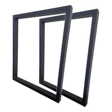 Imagem de Pé De Mesa Estilo Industrial Metalon 75x40 Kit C/ 2pçs