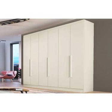 Imagem de Guarda Roupa Casal 6 Portas E 4 Gavetas Oslo Off White - Europa