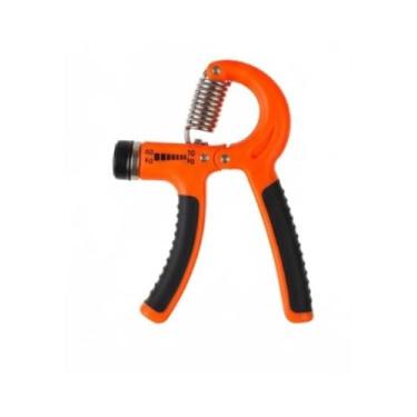 Imagem de Hand Grip Ajustável, Fortalecedor de Mão e Pulso, 4 Cores Sortidas (Verde, Azul, Cinza, Laranja), Material Plástico, Resistência 10-60 kg, Design Ergonômico, Dimensões 14 x 10 cm (Laranja)