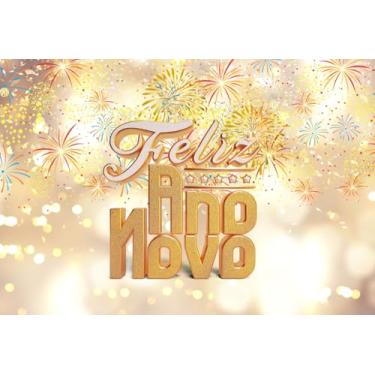 Imagem de Fundo Fotográfico Cenário Ano Novo Tecido (FANV0064, 1,70x2,50m)