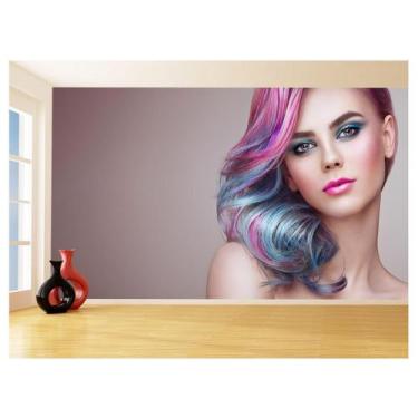 Imagem de Papel De Parede 3D Salão De Beleza Corte Cabelo 3,5M Slb23 - Você Deco