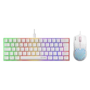 Imagem de Combo Gamer Reaver Duo Snow Clanm Kit Completo com Teclado Mecânico, Mouse Gamer, Heads...