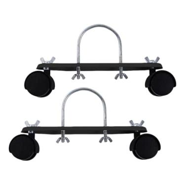 Imagem de Amagogo Conjunto de 2 suportes para aquecedor a óleo elétrico, portáteis, resistentes e fáceis de mover, com 21 cm de comprimento.