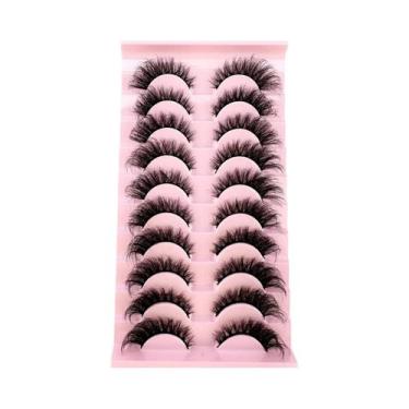 Imagem de Cílios Postiços Naturais, Cheios E Volumosos, 10 Pares, Essenciais Par