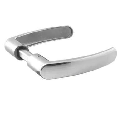 Imagem de Maçaneta Alavanca Aliança para Fechadura Trinco De Porta Madeira Inox 