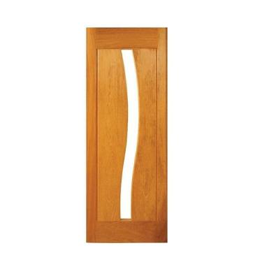 Imagem de Folha de Porta de Madeira Maciça Tauari 210x92cm Vidro em S Jomadi