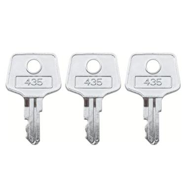 Imagem de (3) Chaves tipo 235/243/435/542 para gaveta de dinheiro APG Vasario, serve para HP, NCR, MICROS, Vivonet Till (435)