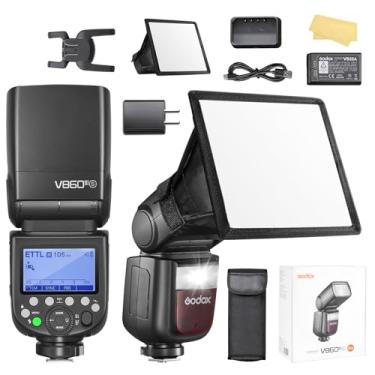 Imagem de Godox Flash V860III-S para câmera Sony 480 TTL Speedlite de potência total com bateria de íon de lítio de 2600 mAh, luz de modelagem LED de 10 níveis, 2,4 G sem fio HSS 1/8000 1,5s Tempo de reciclagem