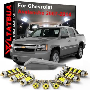 Imagem de WLTATBUA Kit de luz interior LED para substituição do pacote para Chevy Avalanche 2007 2008 2009 2010 2011 2012 2013 2014