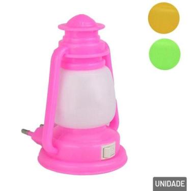 Imagem de Luminária de Tomada Bivolt Lamparina Color - Tudo em Caixa - FU XING, 