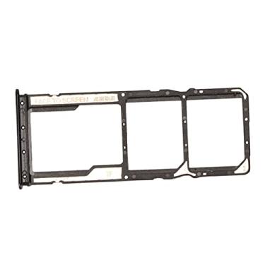 Imagem de KIMISS Substituição da Bandeja de Cartão SIM Duplo para Note 10 - Suporte de Slot SIM de Plástico Com Pino de Cartão e Escova (Preto)