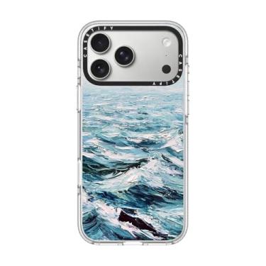 Imagem de CASETiFY Capa transparente para iPhone 17 Pro Max [não amarela/Magsafe/2 m. Proteção contra quedas de grau militar 3X] - Mar Azul Profundo - Transparente