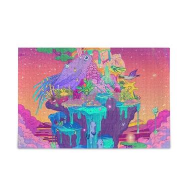 Imagem de 500 Piece Fantasy Planet Jigsaw Puzzles Wood and Paper Material, Funny Puzzles for Adults